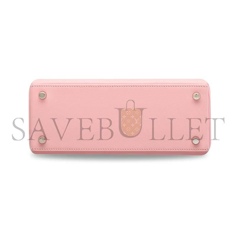 H**mes master a rose sakura swift leather retournÉ kelly 25 with palladium hardware (25*17*7cm)